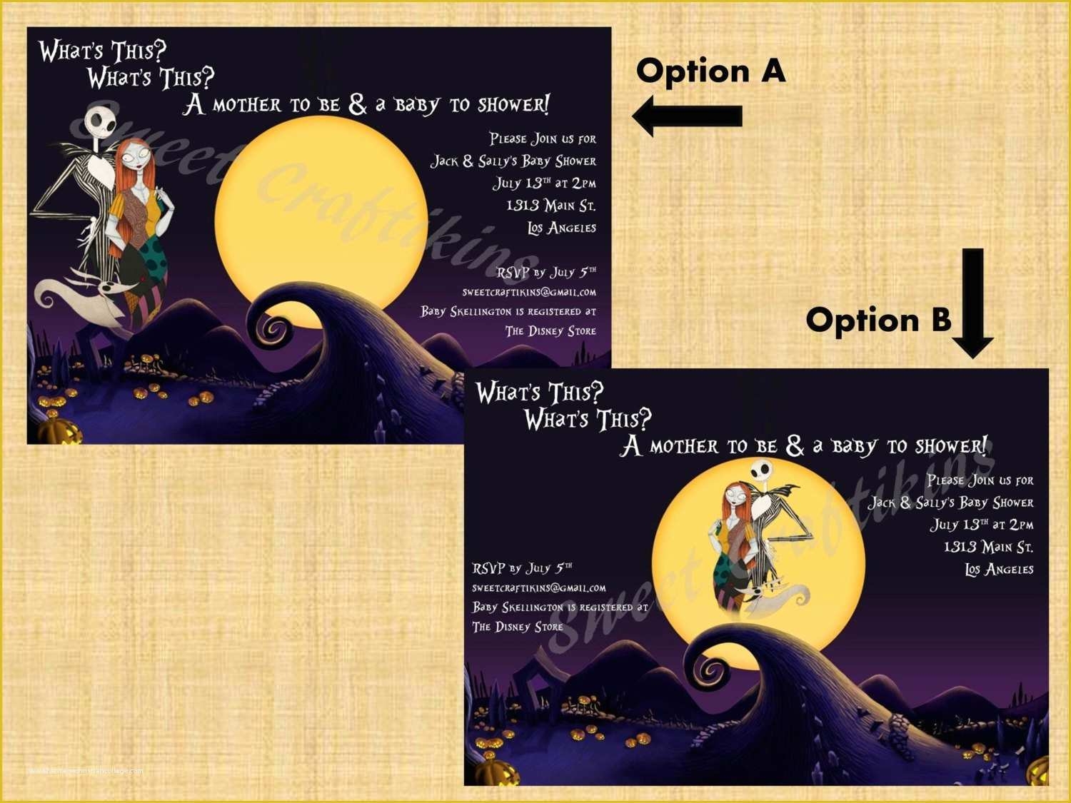 Nightmare Before Christmas Invitations Templates Free Of Nightmare 