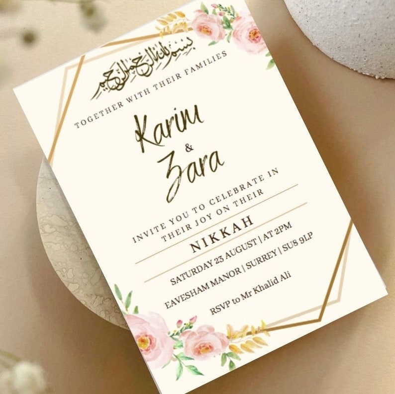 Nikkah Invitation Template