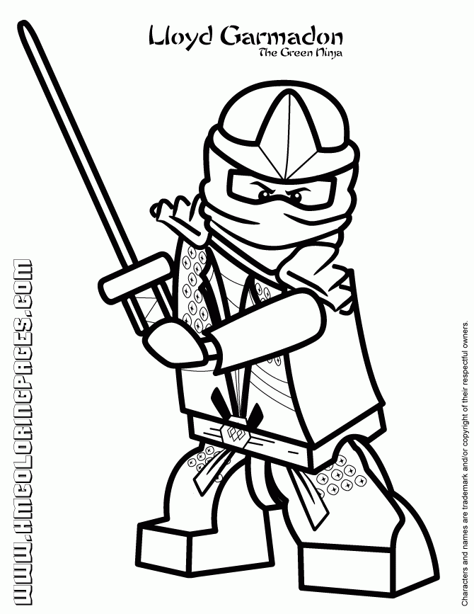 Ninjago Coloring Pages Lloyd Coloring Home