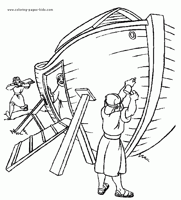 Noah 39 s Arc Color Page Bible Story Color Page Coloring Pages For 