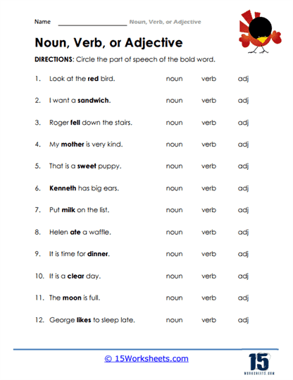 adjective or adverb worksheet