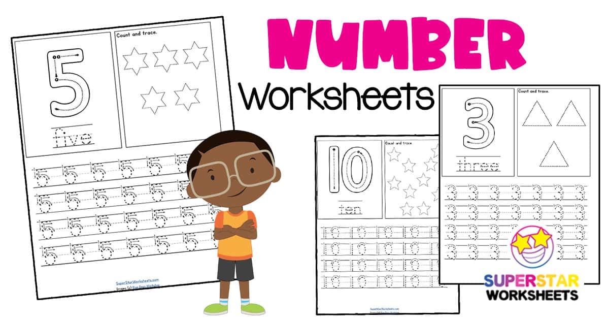 Number Handwriting Worksheets Superstar Worksheets Worksheets Library
