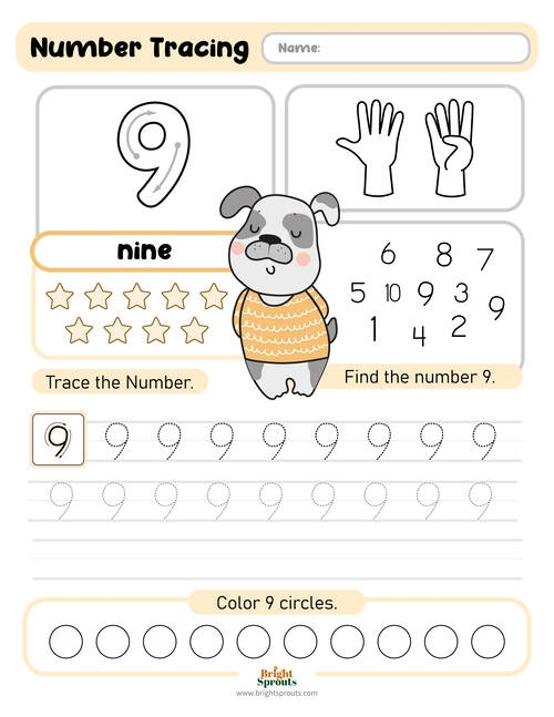 free number tracing worksheets