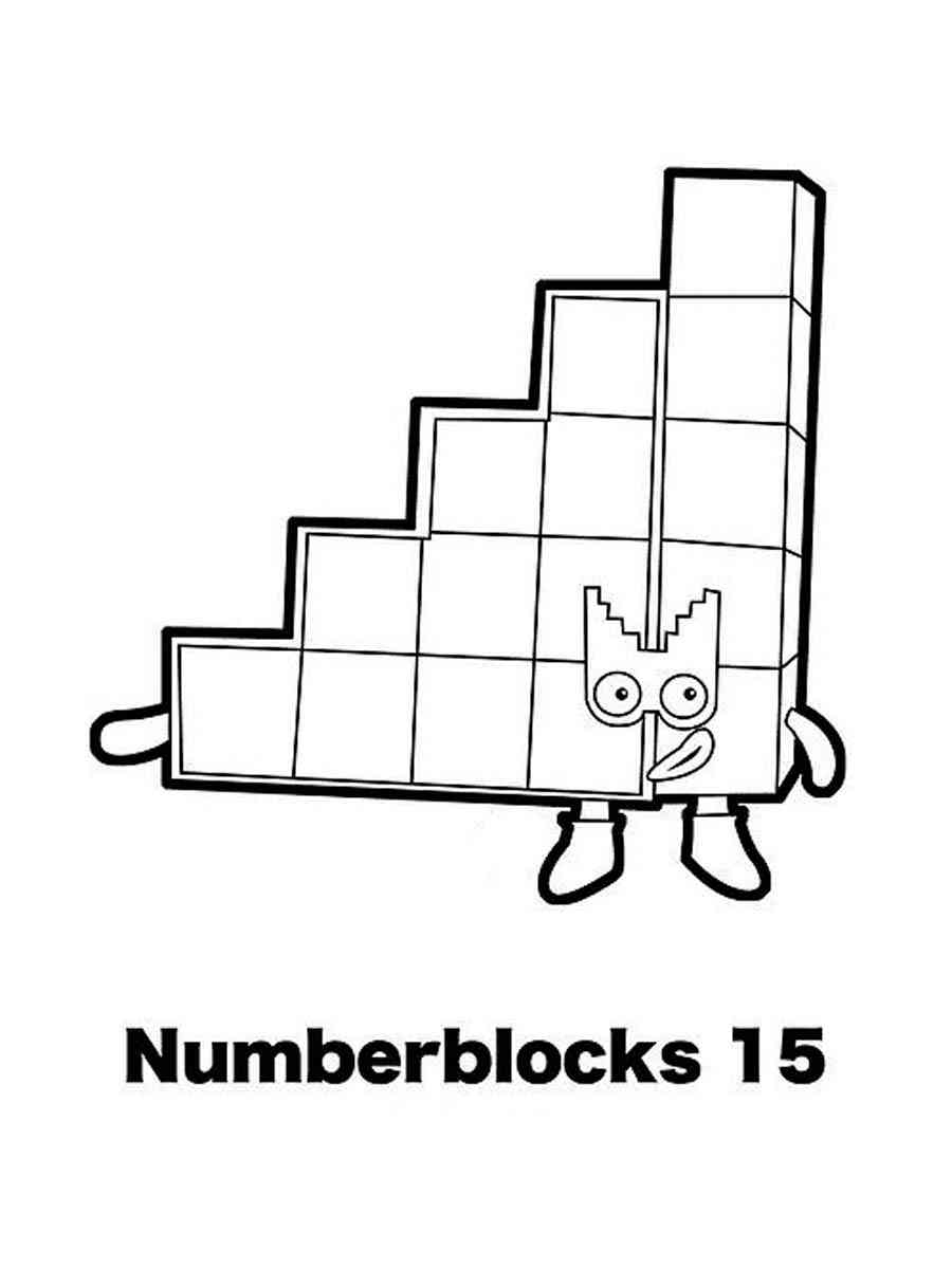 printable coloring pages numberblocks