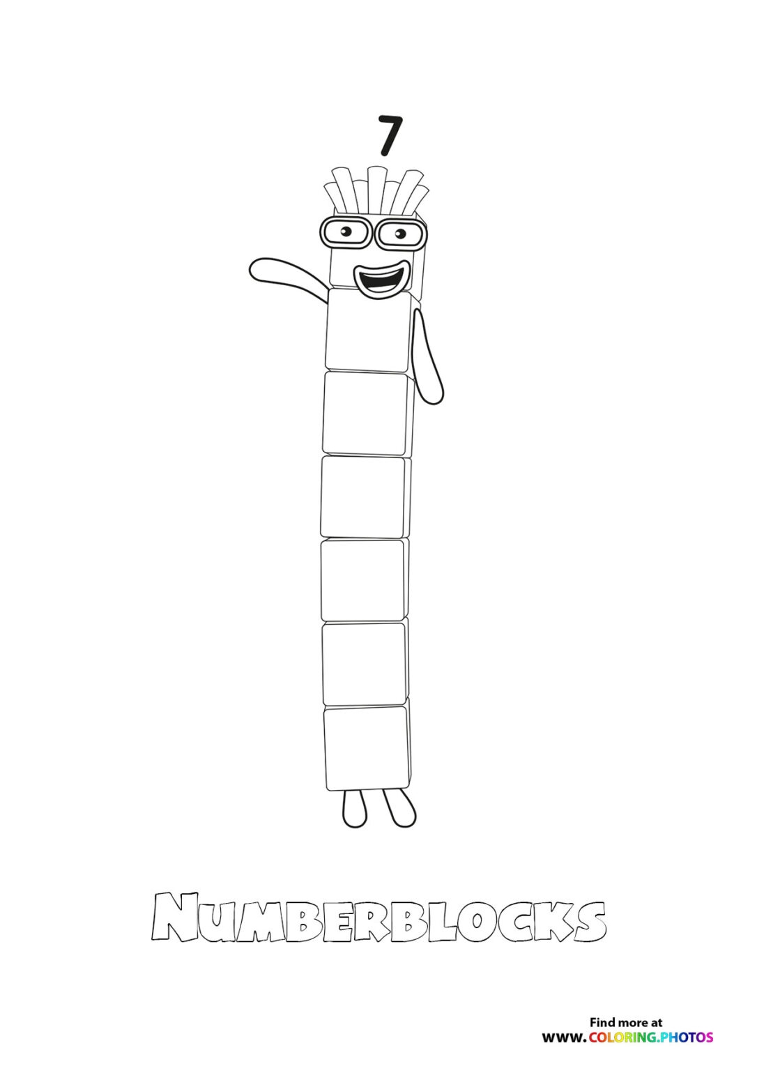 Numberblocks Coloring Pages For Kids
