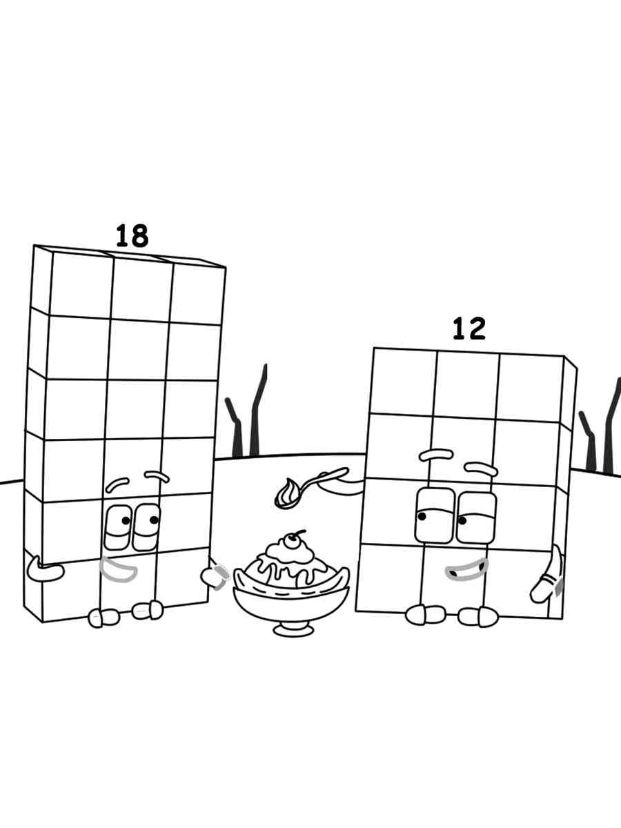 Numberblocks Coloring Pages