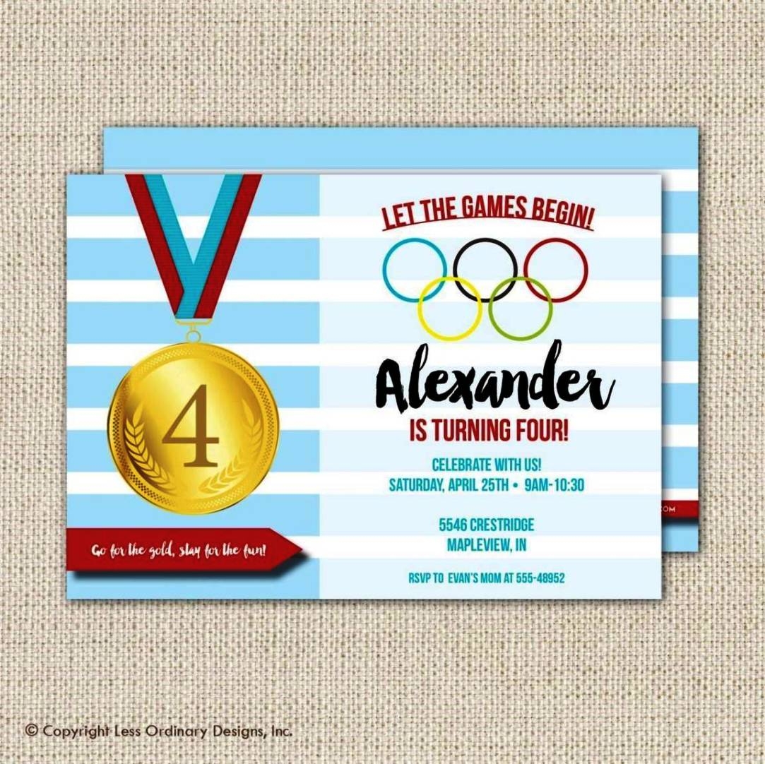 Olympic Party Invitation Template SampleTemplatess SampleTemplatess
