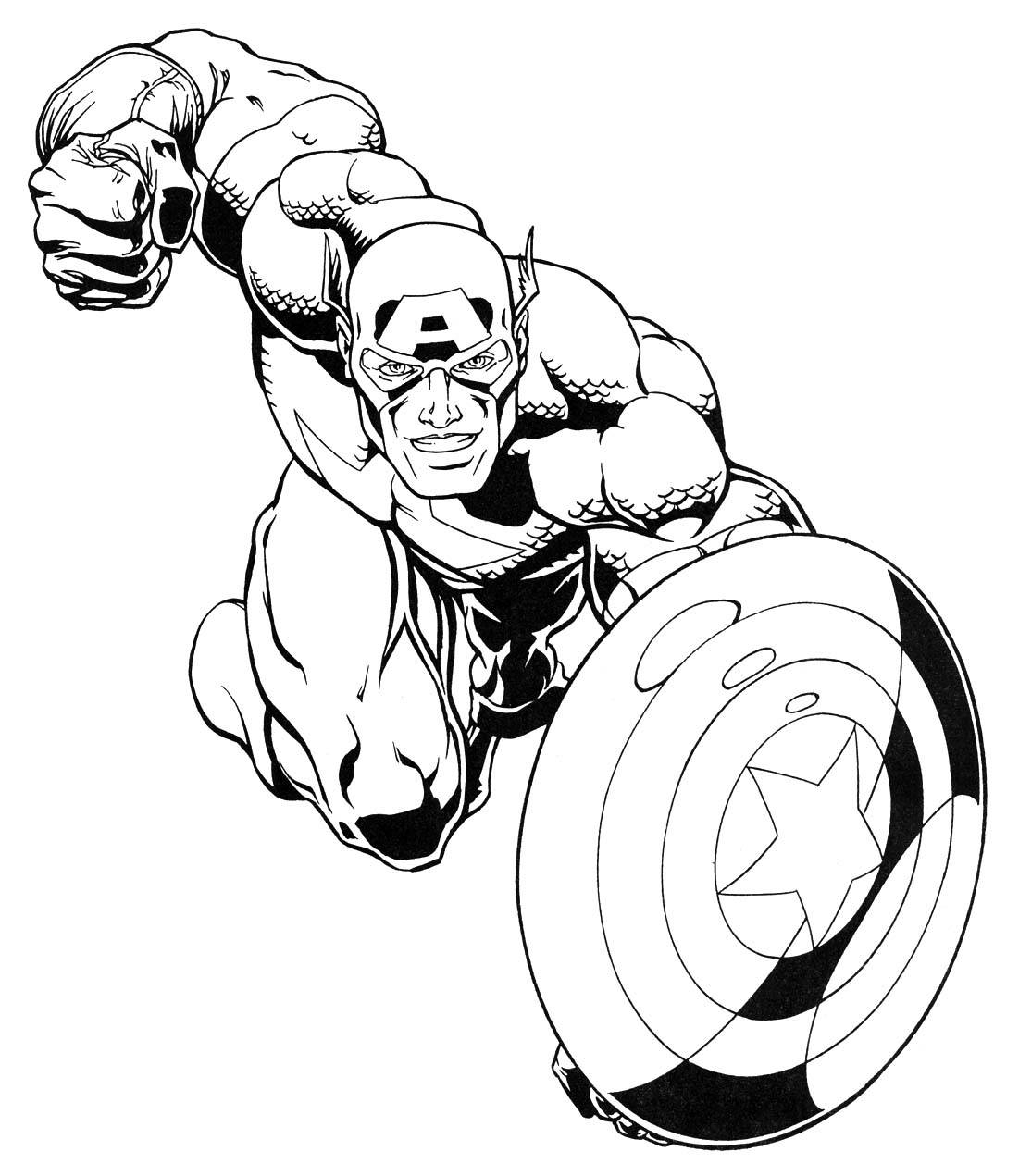 coloring pages superheroes free