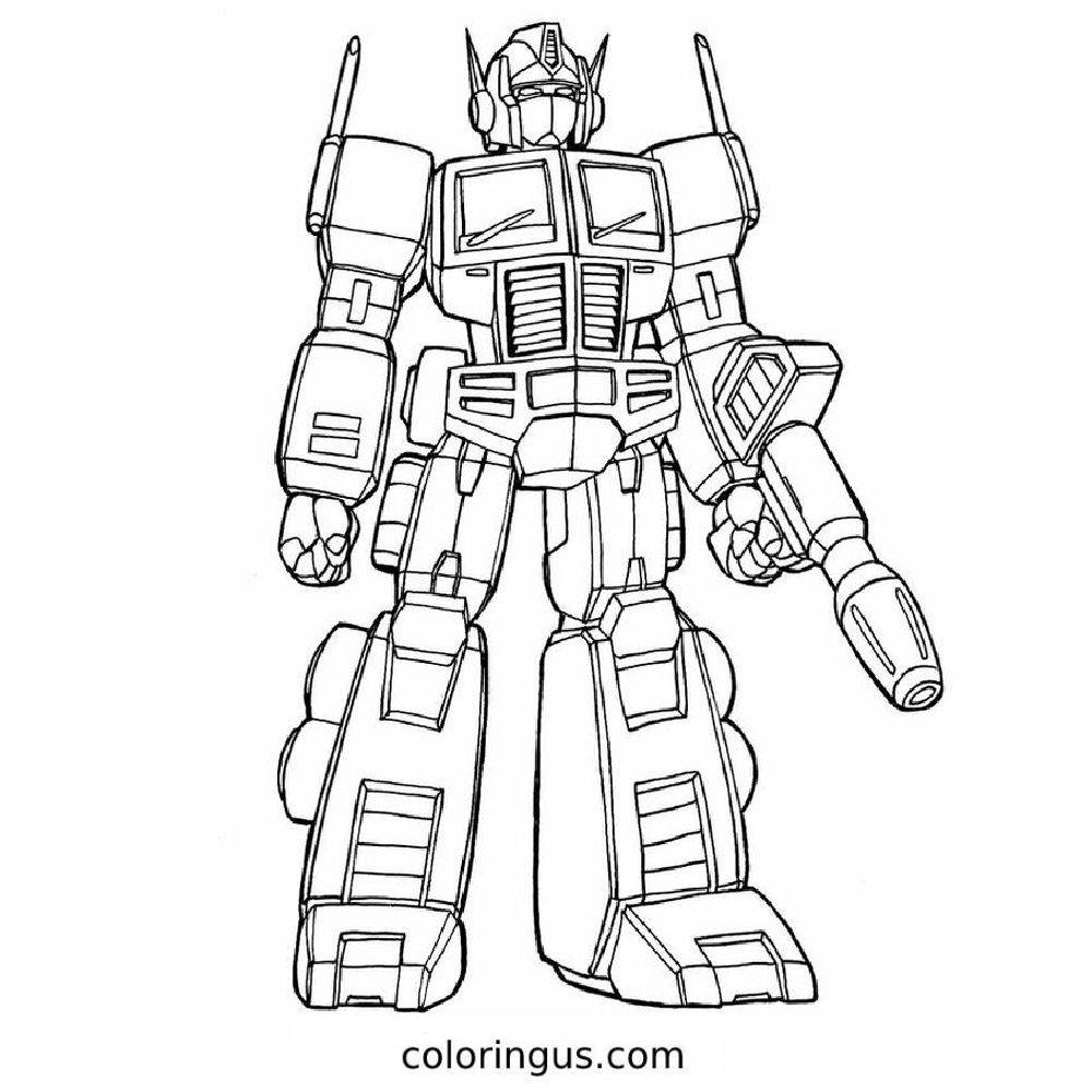 Coloring Pages Optimus Prime