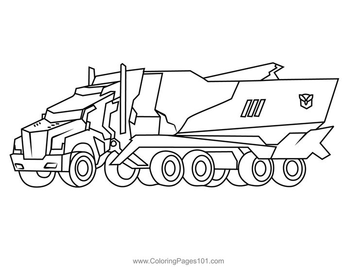 Optimus Prime Transformers Coloring Page For Kids