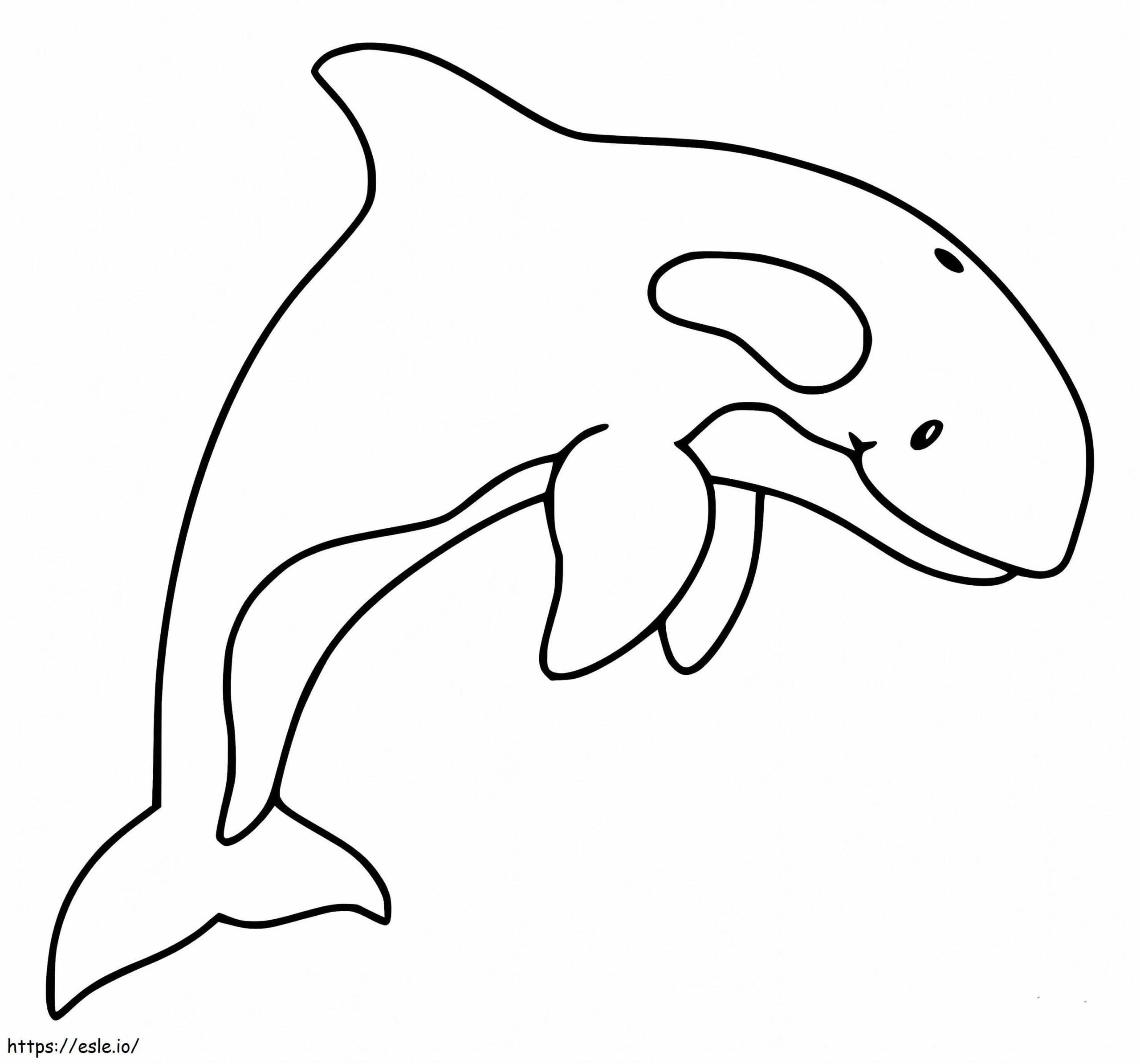 Orca Whale Coloring Page