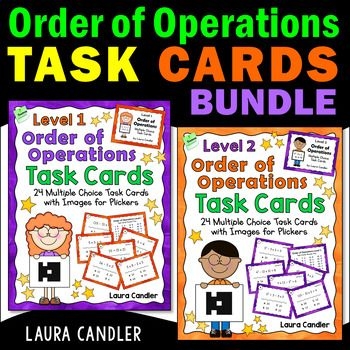 Order Of Operations Printable Task Cards Bundle Order Of Operations 