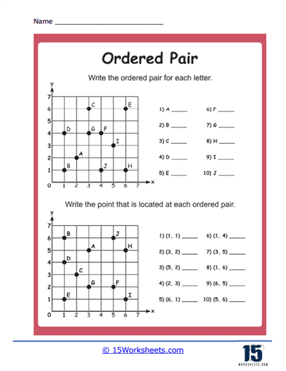 Ordered Pairs Worksheets 15 Worksheets Worksheets Library