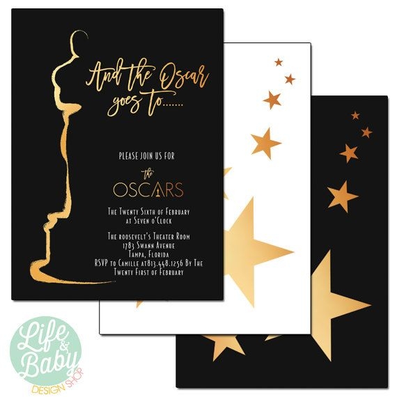 oscars invitation template