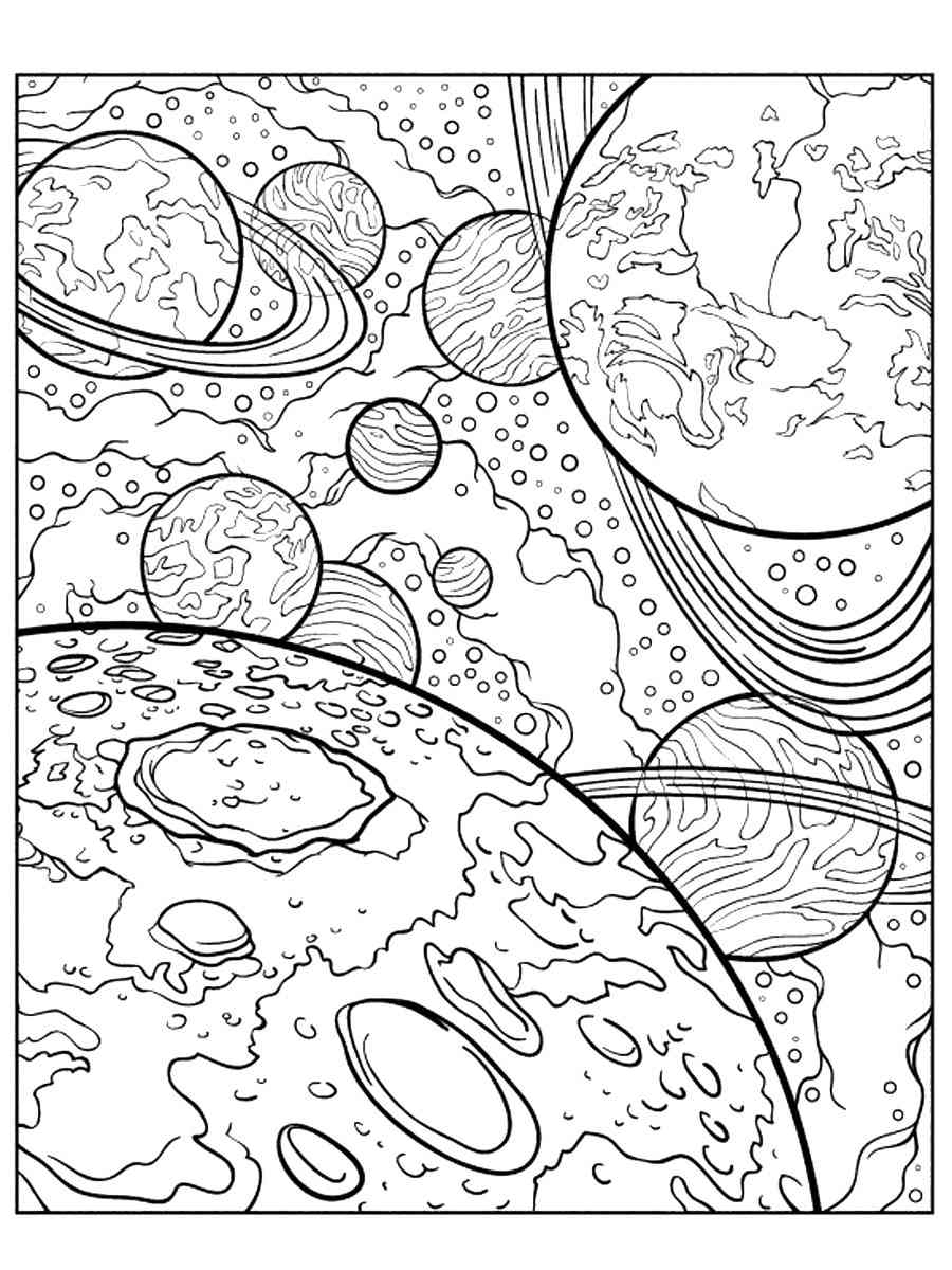 Outer Space Coloring Pages