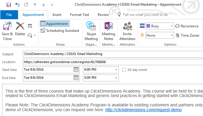 Outlook Meeting Invite Template Best Template Ideas