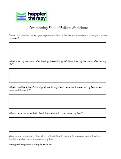 core fear worksheet