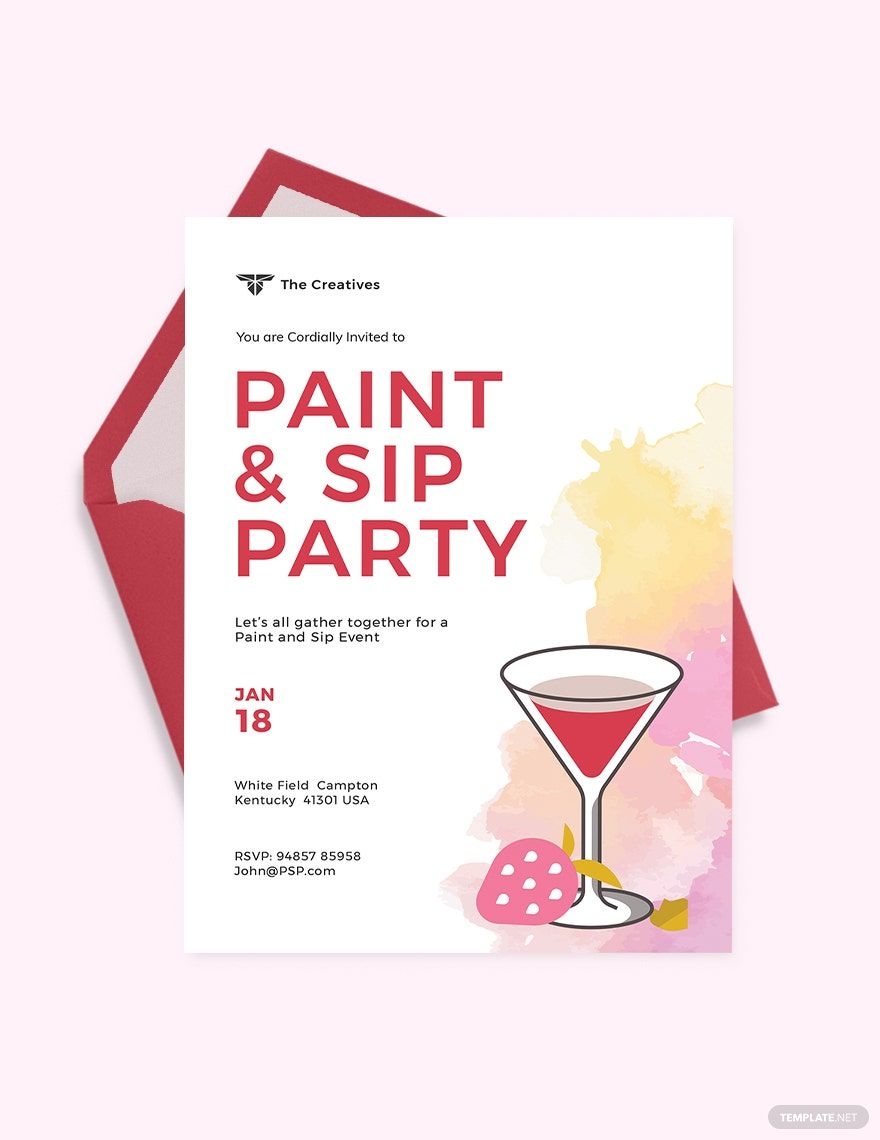 Paint And Sip Templates