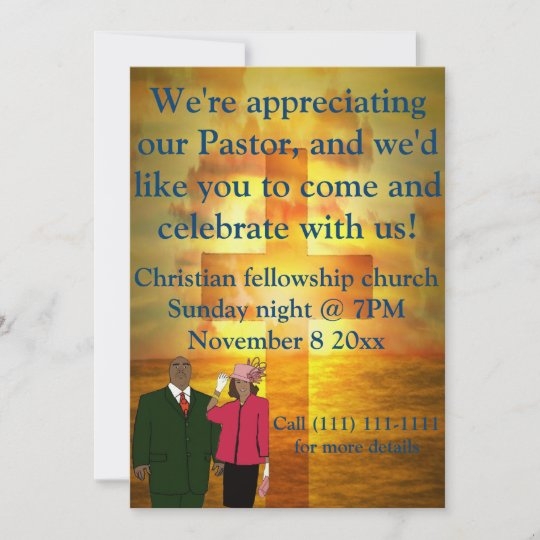 Pastor Appreciation Celebration Invitation Zazzle