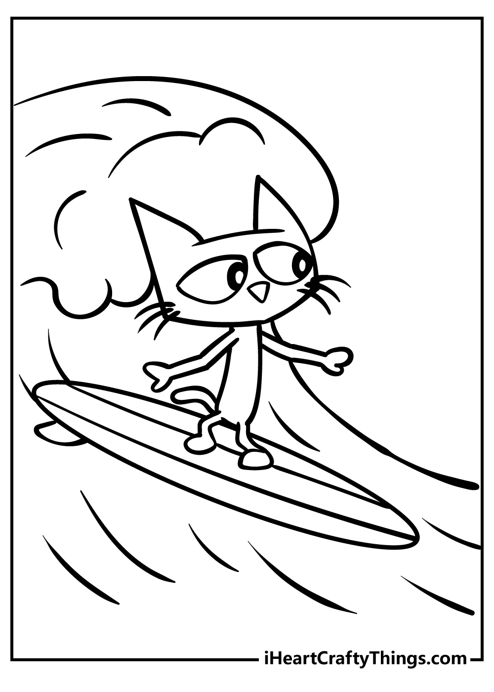 cat printable coloring pages free