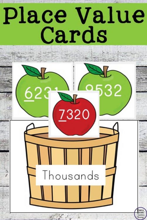 place value number cards printable