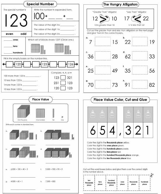 Place Value Worksheets 3rd Grade Worksheets Library