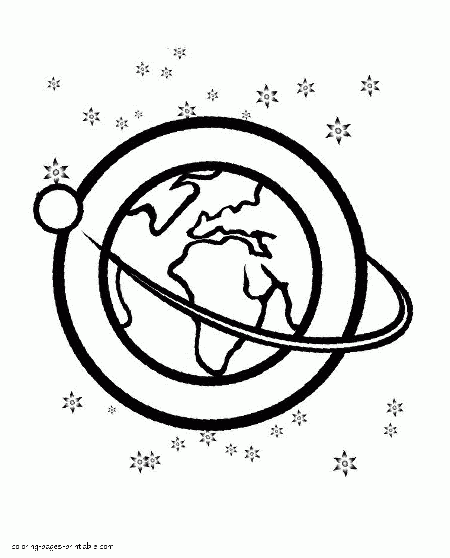 Planet Earth Space Coloring Pages COLORING PAGES PRINTABLE COM