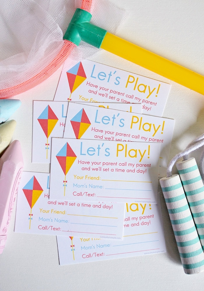Play Date Invite Template