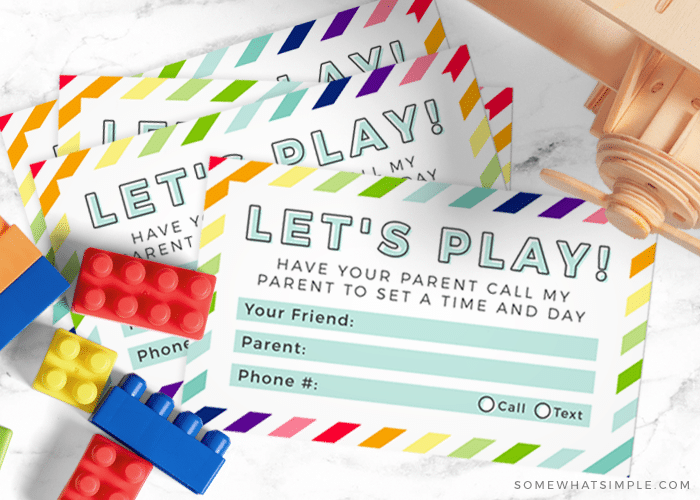 Play Date Invite Template