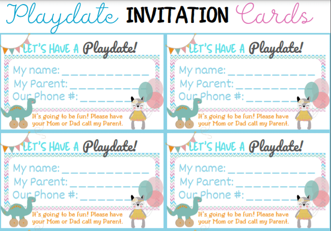 playdate invitation template free