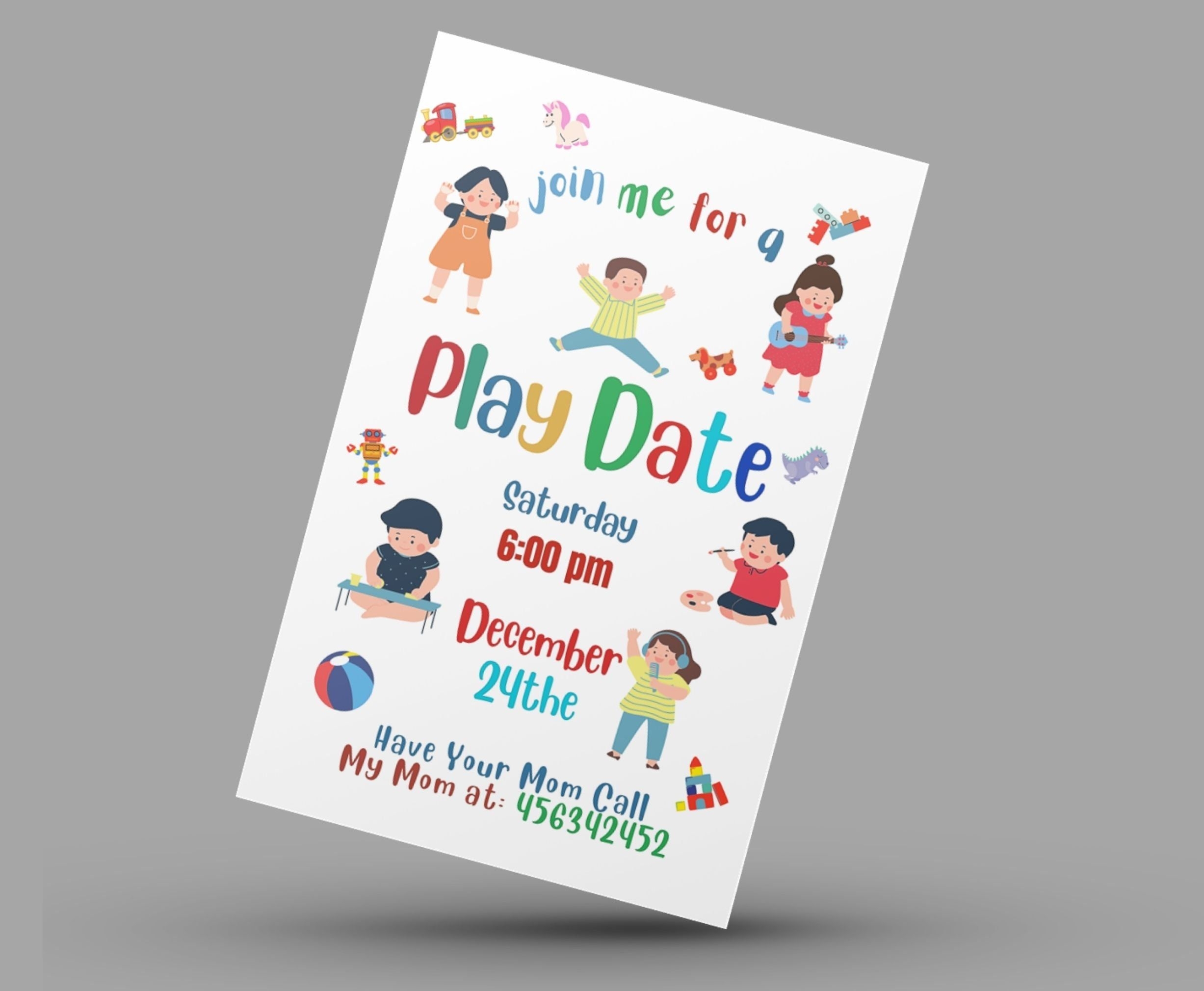 play date invite template