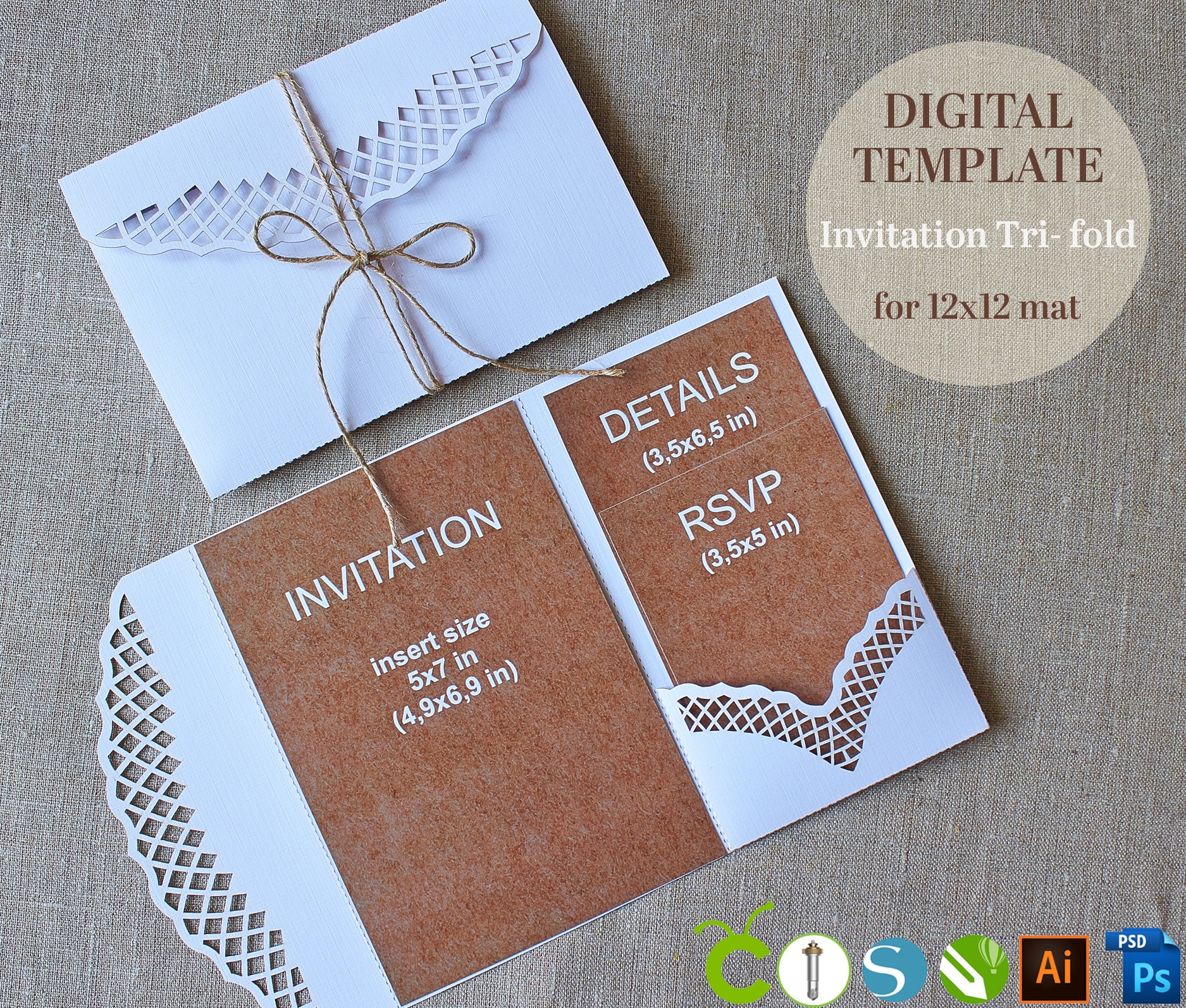 5x7 wedding invitation template