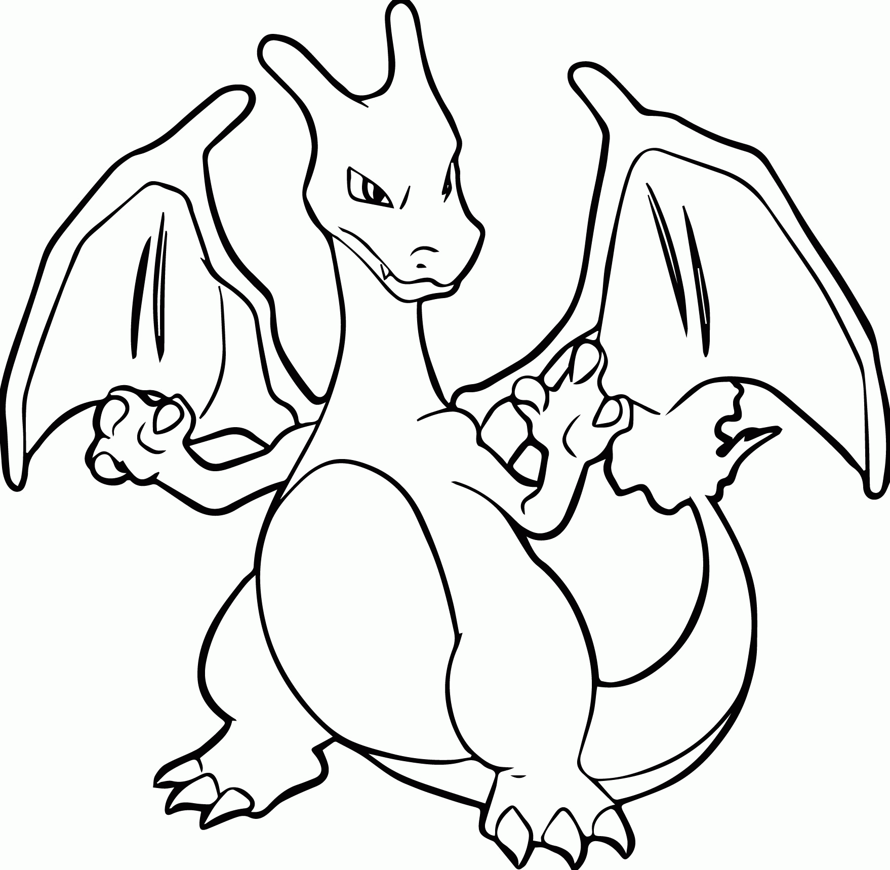 Pokemon Coloring Pages Charizard