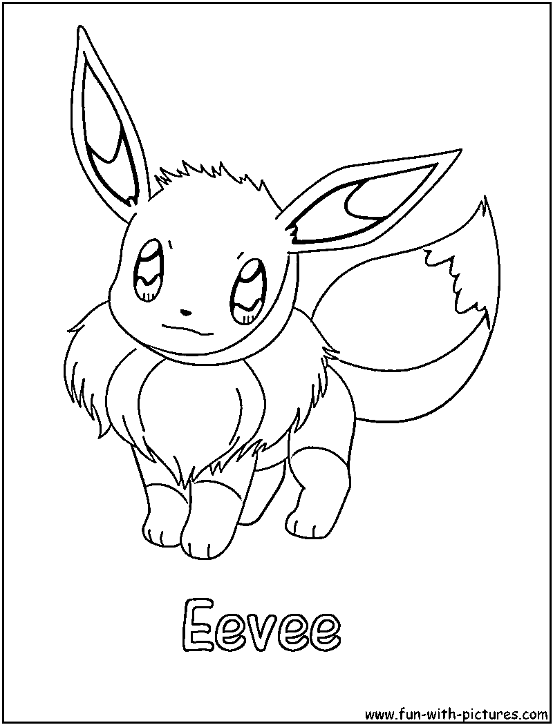 Pokemon Coloring Pages Eevee Evolutions Coloring Home