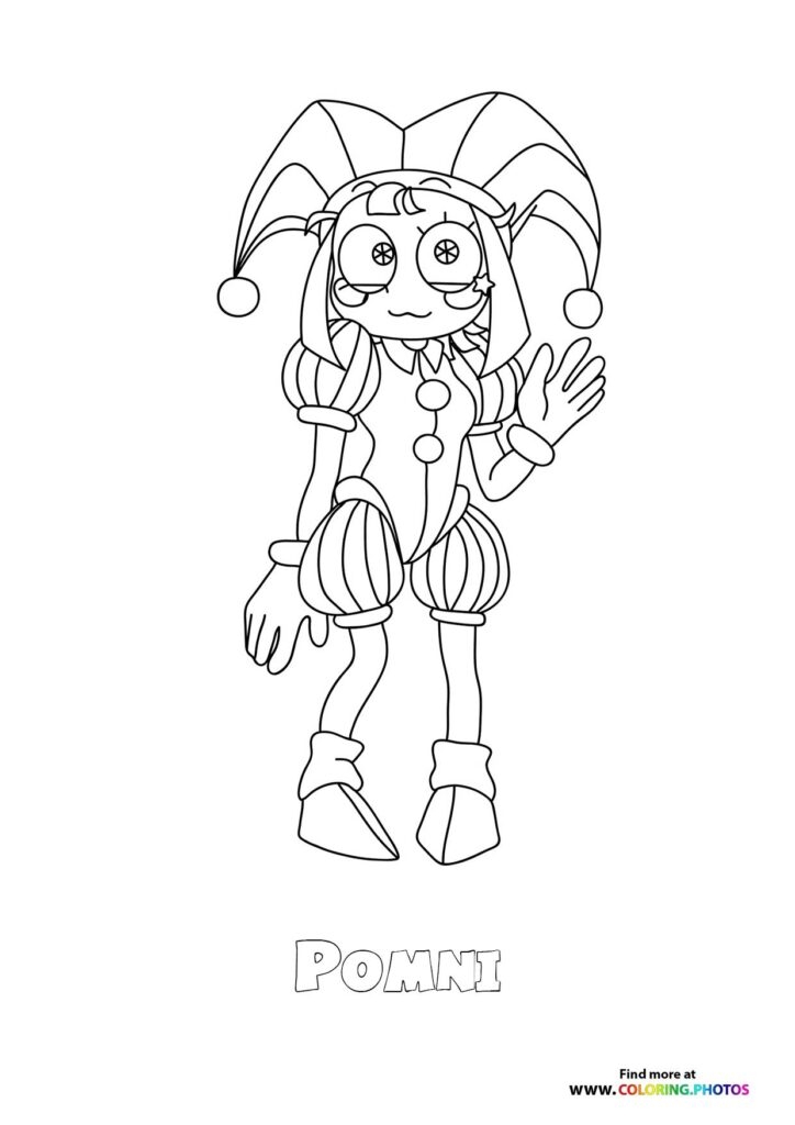 Pomni Coloring Page