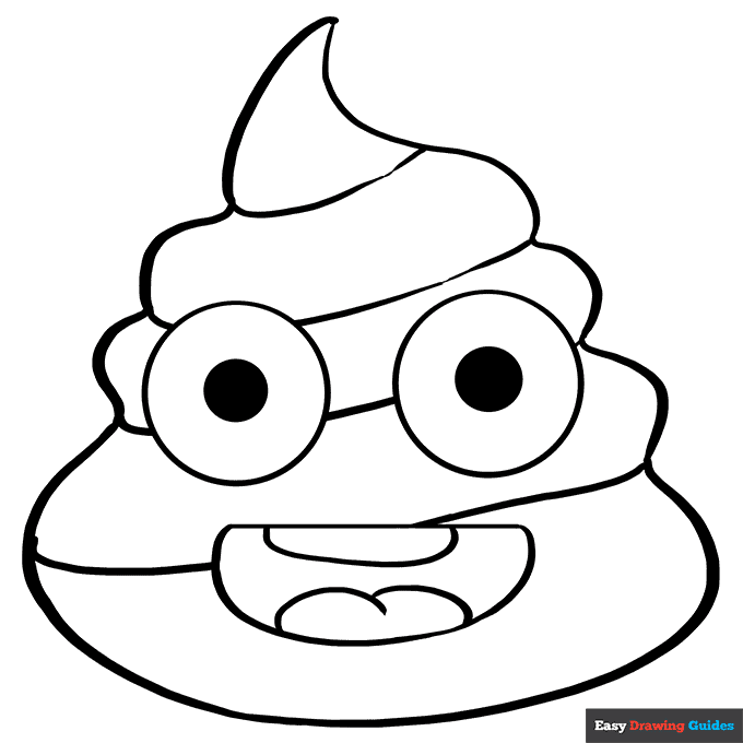 Poop Emoji Coloring Pages Coloring Nation