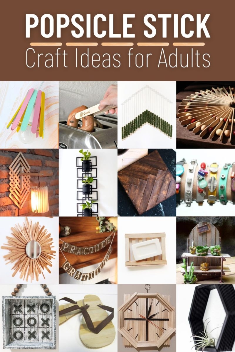 100 popsicle stick crafts for adults printable