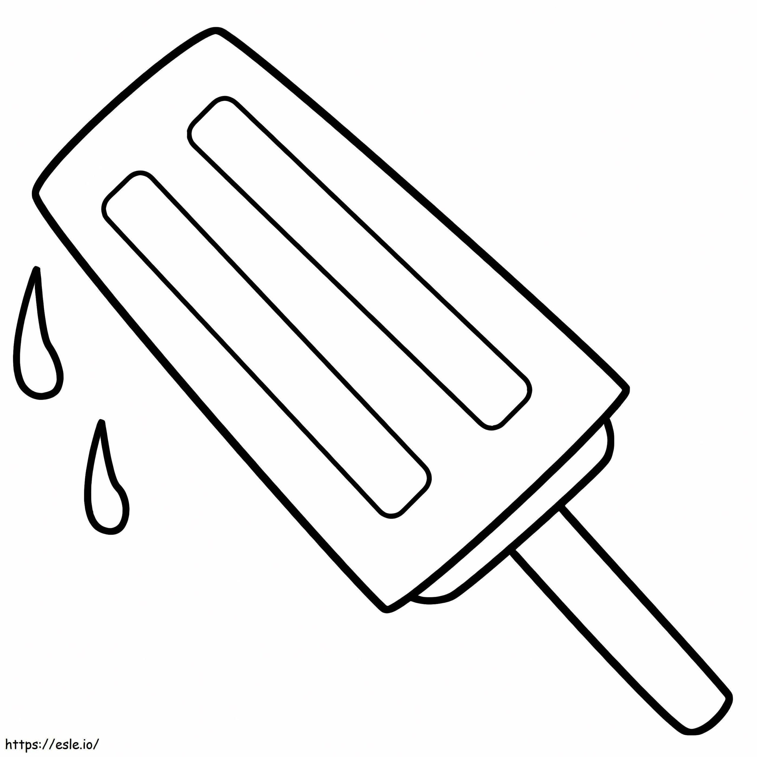 Popsicle To Color Coloring Page