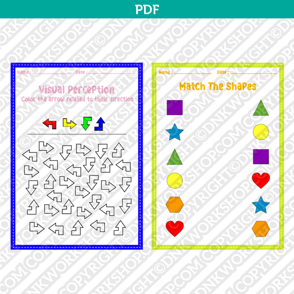 Preschool And Kindergarten Worksheets Printable PDF DNKWorkshop 