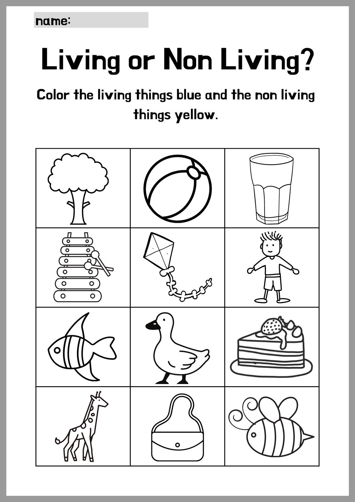 Preschool Kindergarten Science Animals Printable Worksheets 
