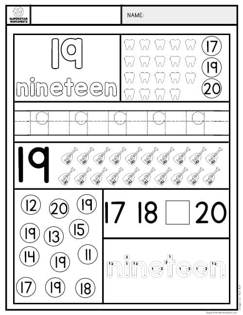 Preschool Number Worksheets Numbers Preschool Preschool Number 