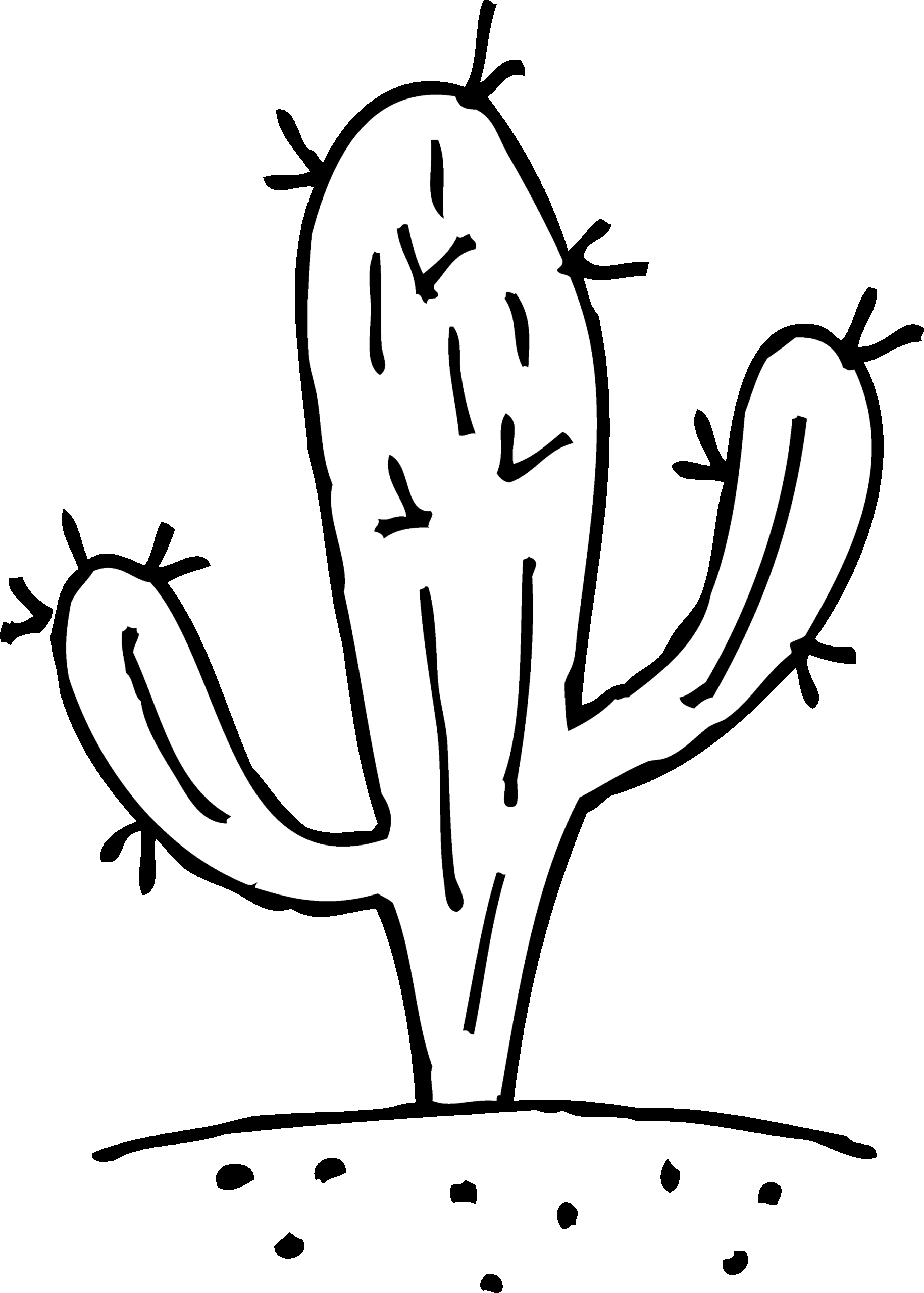 Cactus Coloring Page