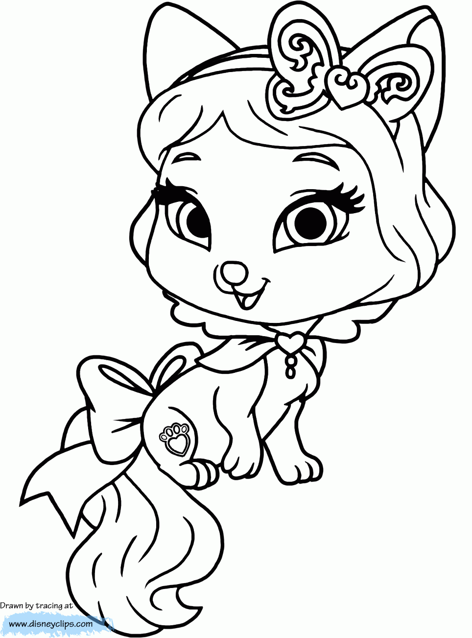 Princess Palace Pets Coloring Pages Coloring Home