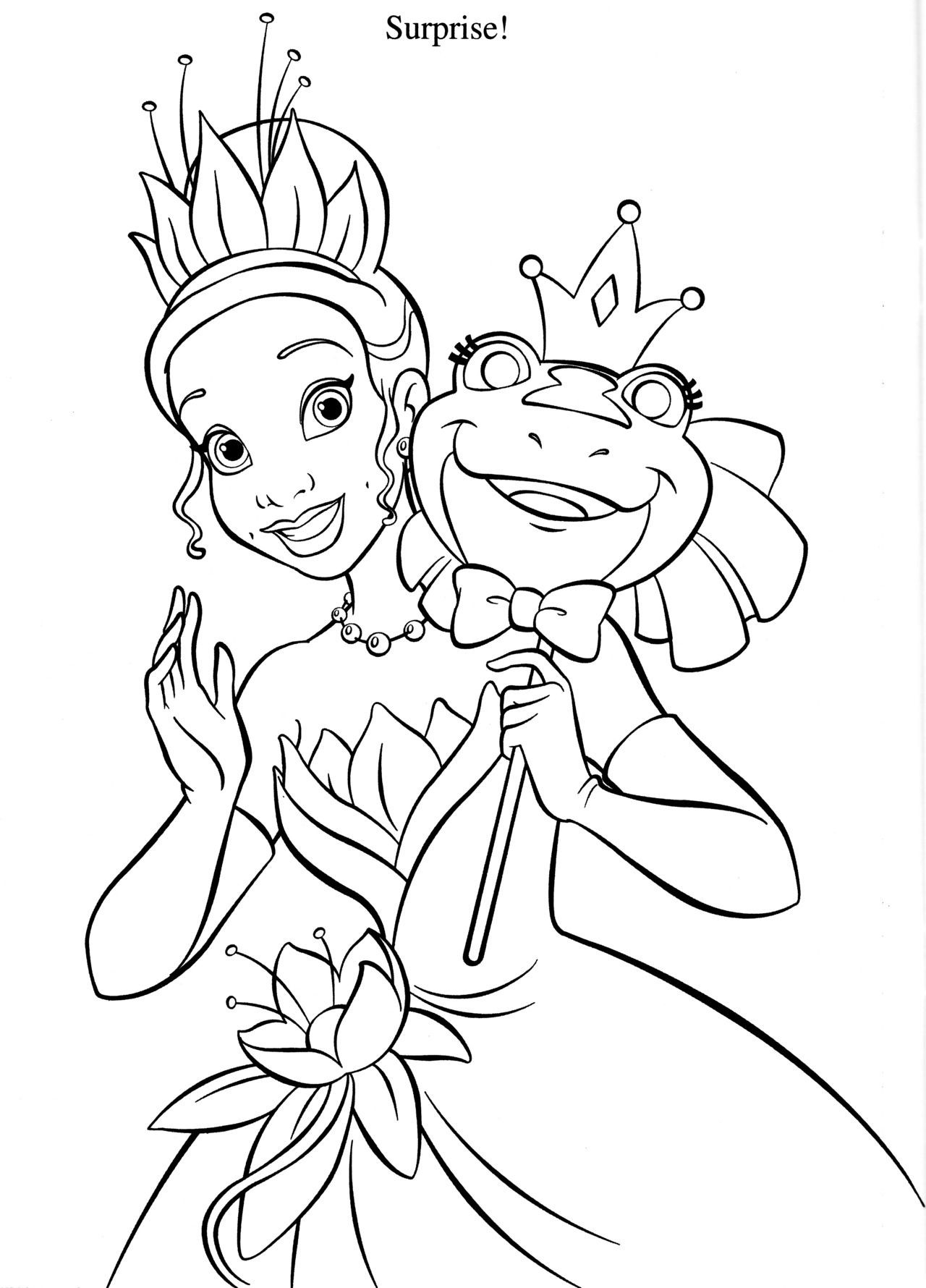 Tiana Coloring Page