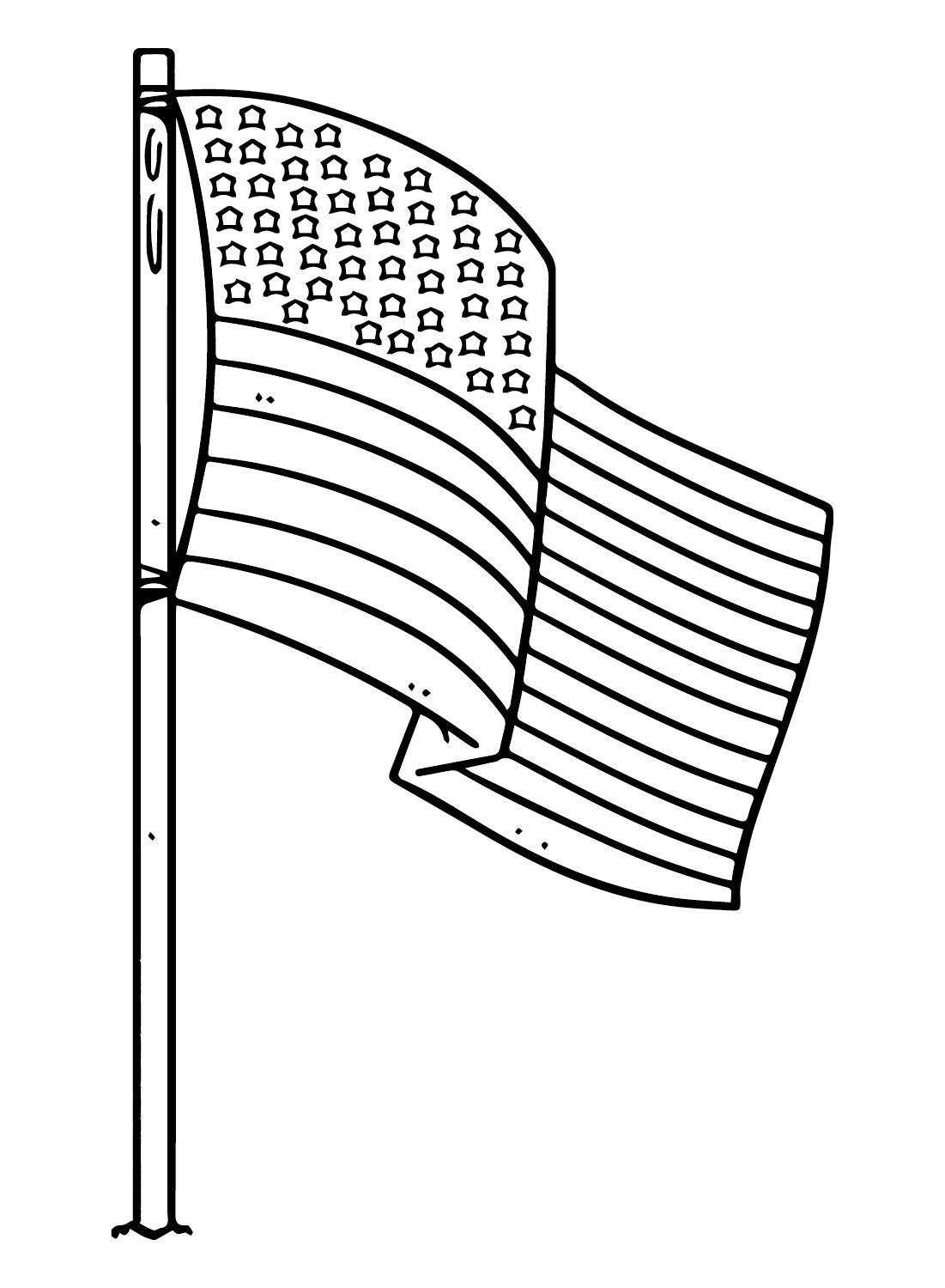 American Flag Coloring Pages