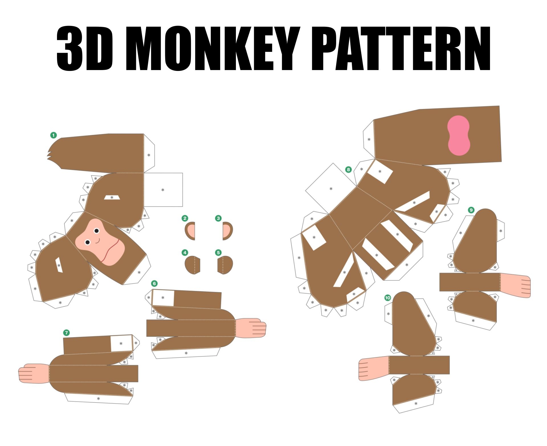 3d paper crafts templates free printable