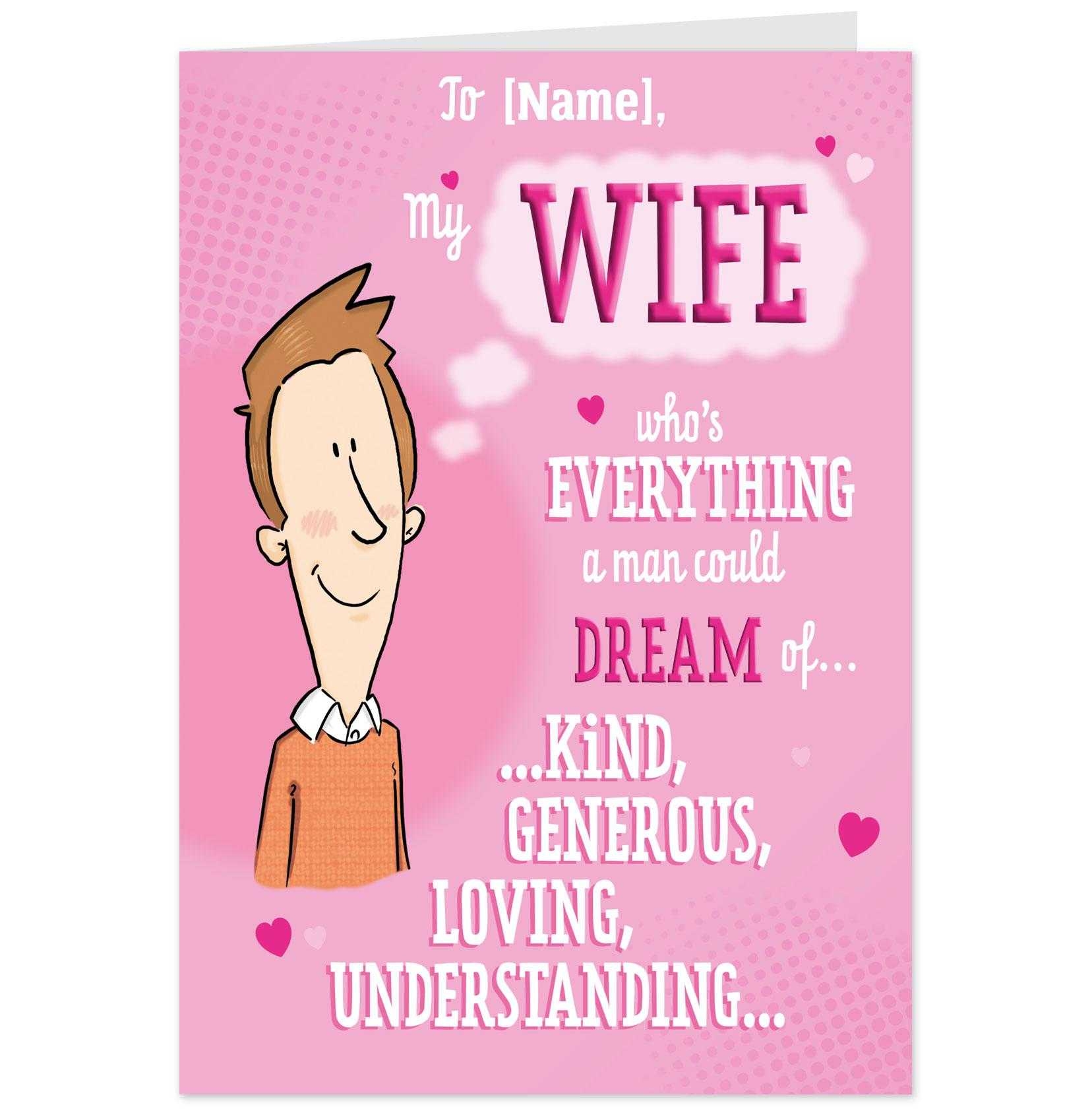 printable birthday card wife