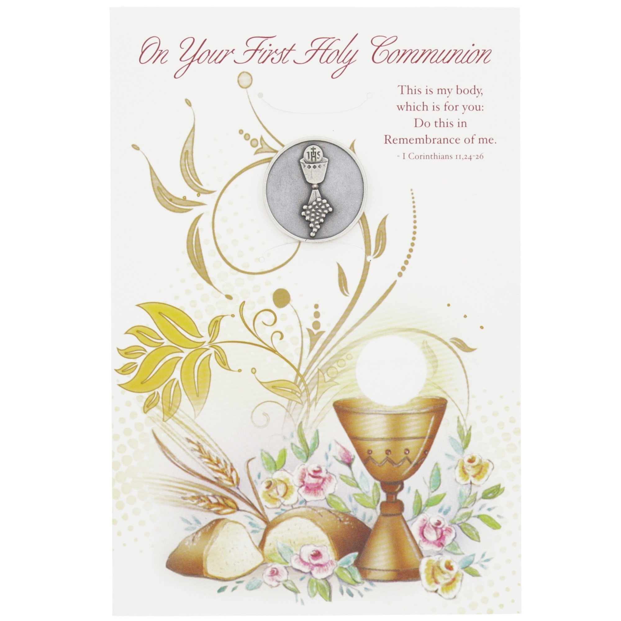 Printable Catholic First Communion Cards Printable Word Searches