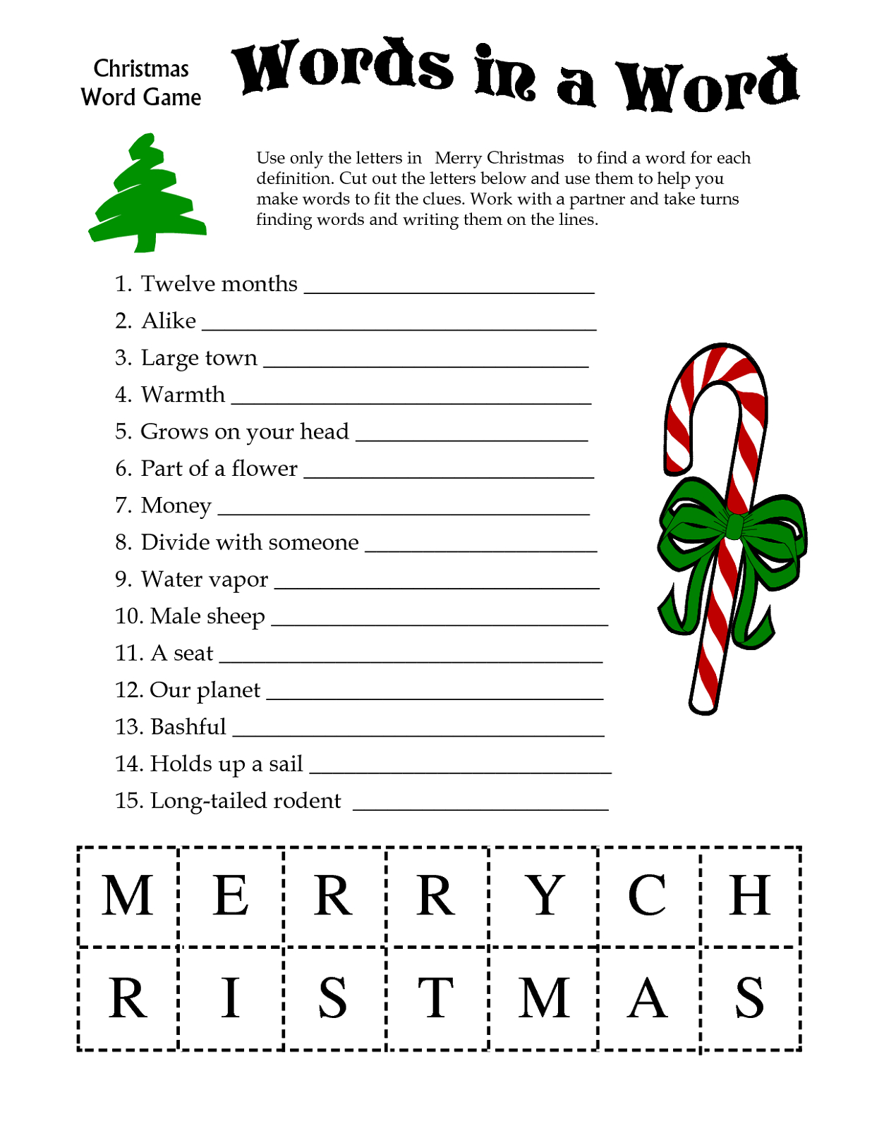 printable christmas games for kids pdf