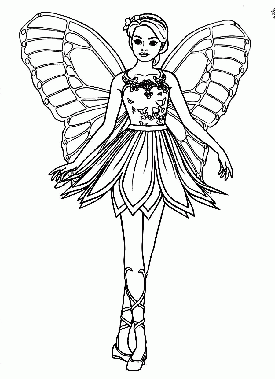 fairy coloring pages printable free